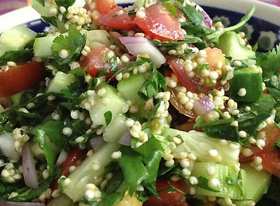 Sprouted Quinoa Salad/Tabbouleh